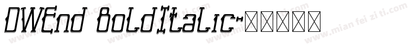 DWEnd BoldItalic字体转换
